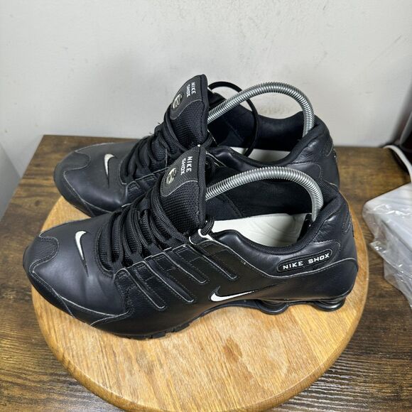 Nike Shox Shoes Mens Size 11.5 Black Silver 501524-091 Running Athletic Sneakers - Picture 4 of 9